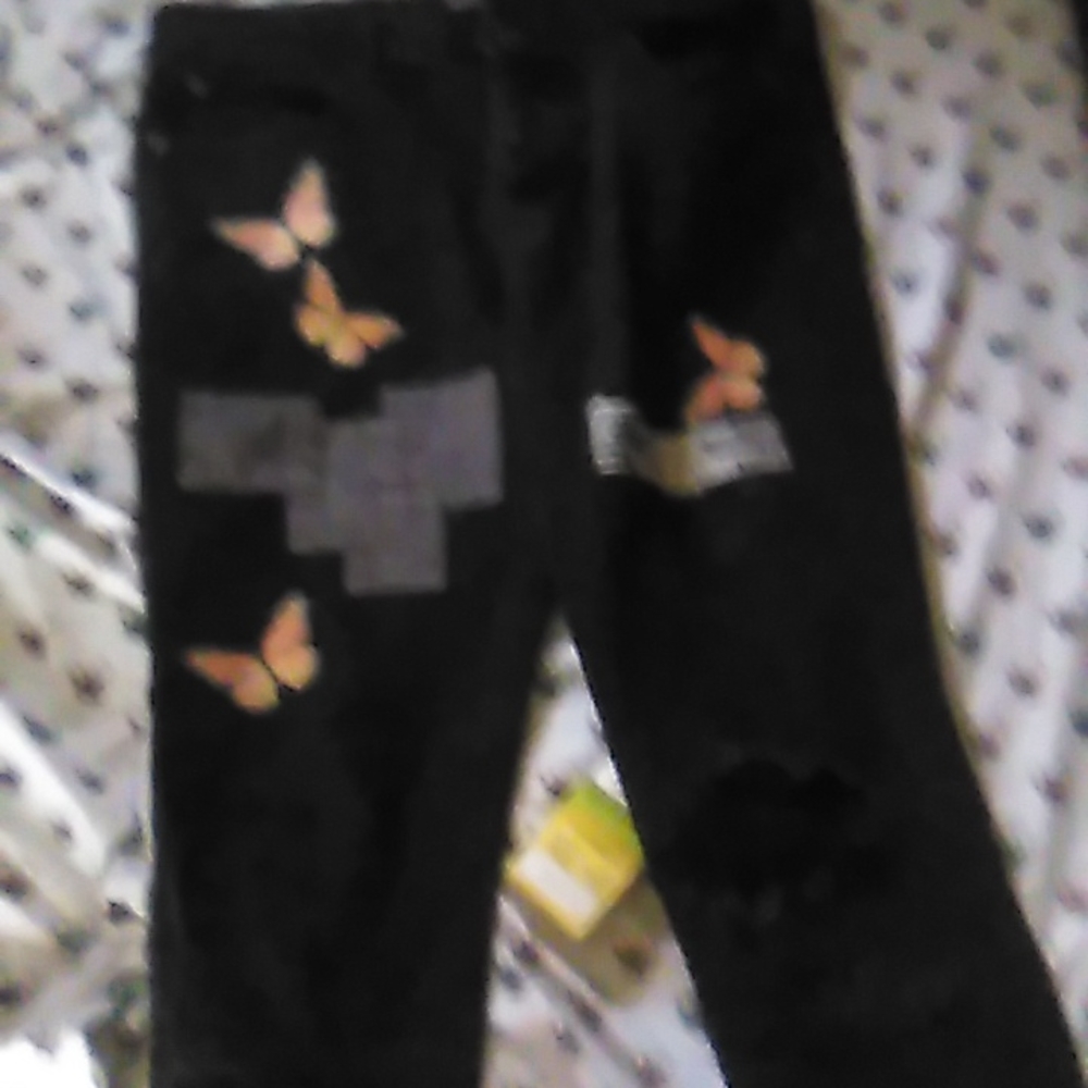 Boohoo butterfly pants